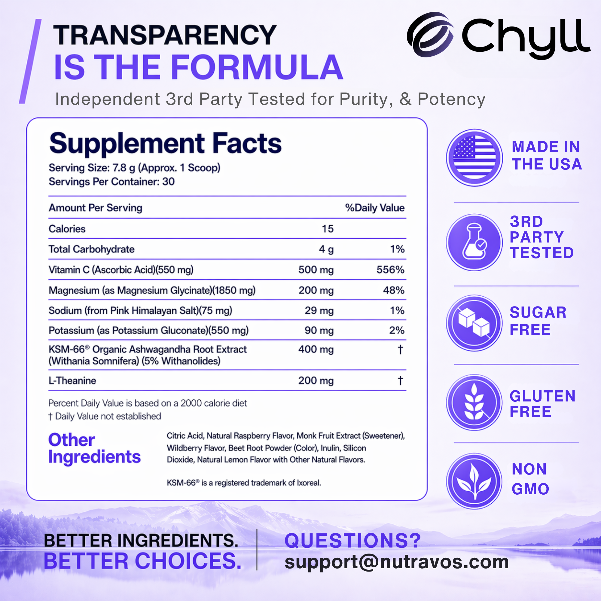 Chyll – Clinically Dosed Adaptogen Drink Mix for Calm, Focus & Balance