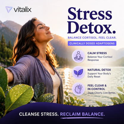 Vitalix Cortisol Cocktail – Clinically Dosed Adaptogen Drink Mix for Calm, Focus &amp; Balance
