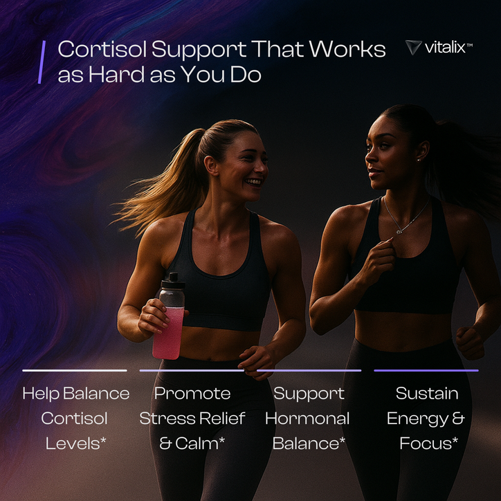 Cortisol supplements for women and men to support hormone balance, and adrenal support supplements 
