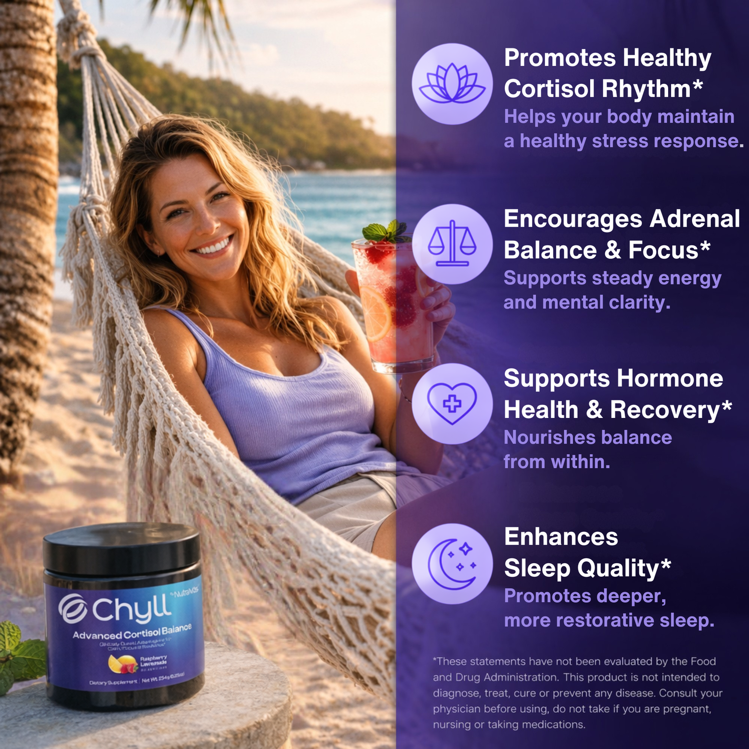 Chyll – Clinically Dosed Adaptogen Drink Mix for Calm, Focus &amp; Balance