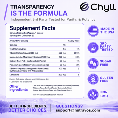 Chyll – Clinically Dosed Adaptogen Drink Mix for Calm, Focus &amp; Balance